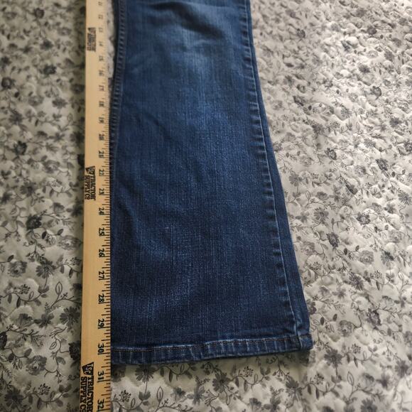 Harley Davidson Jeans Size 12 Mid Rise Boot Med Wash - Picture 14 of 15